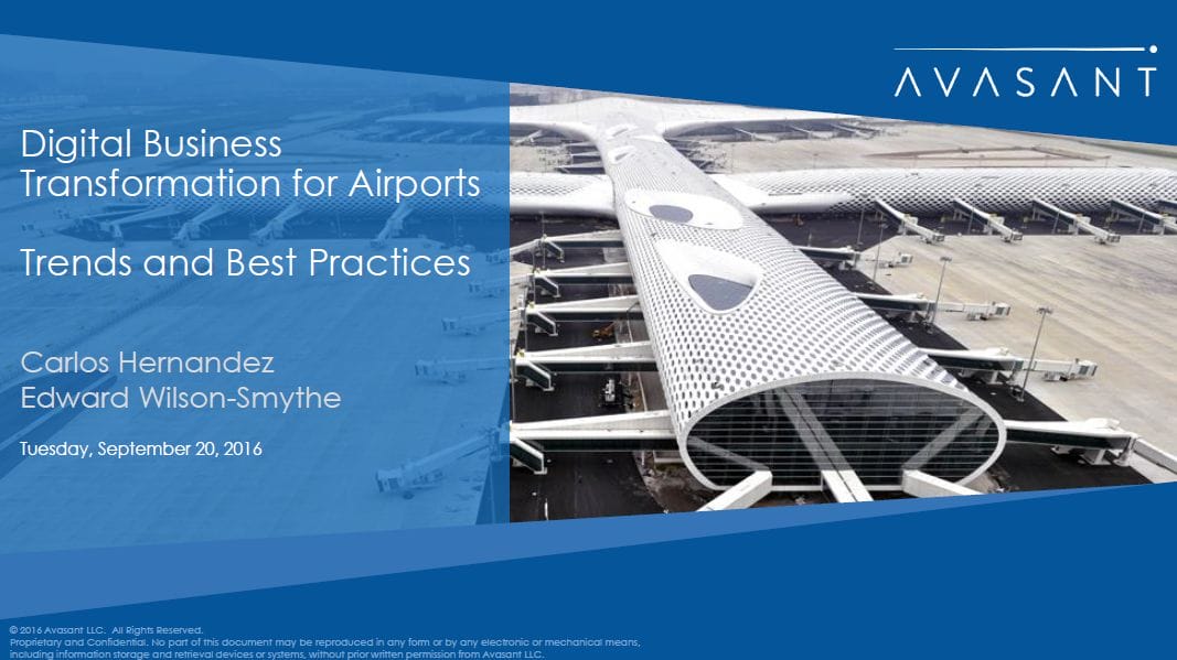 Digital Business Transformation for Airports - Digital Business Transformation for Airports