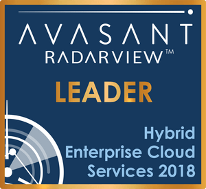 Square Leader Cloud - Hybrid Enterprise Cloud Services RadarView™ Report 2018