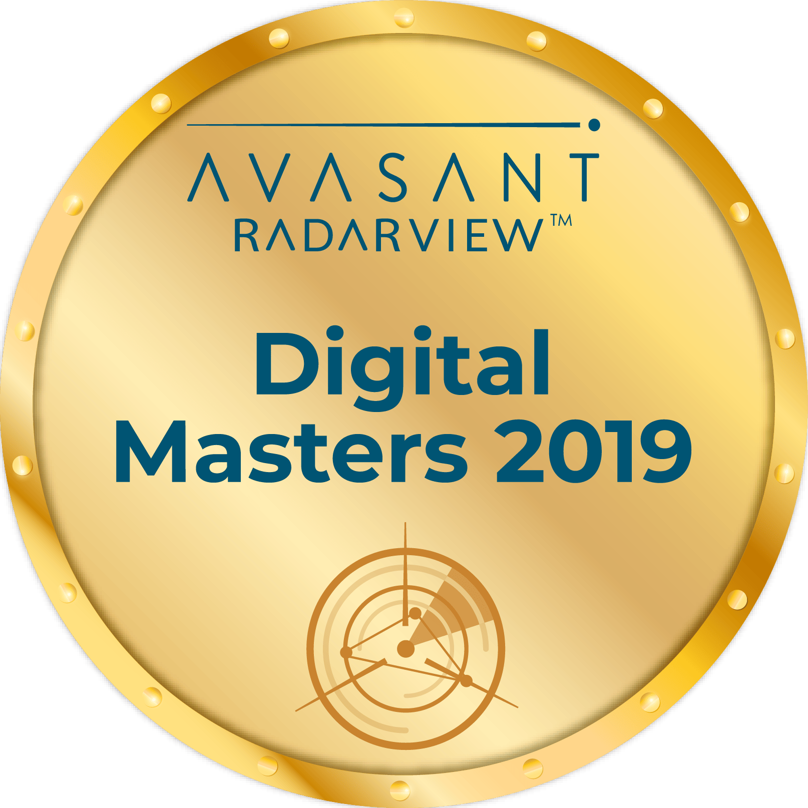 Round Badge Digital Masters 2019 - Old What We Do RadarView™