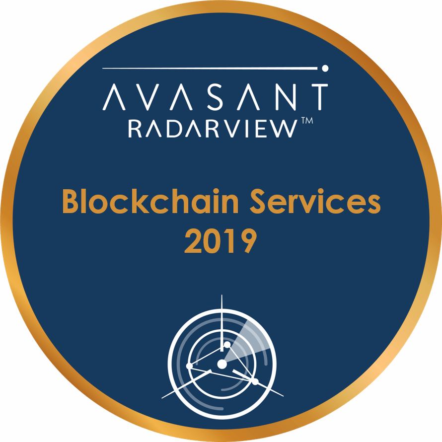 Blockchain Services 2019 Round Badge - Old What We Do RadarView™
