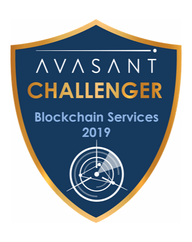 Blockchain challenger badge 2019 - Blockchain Services 2019 Zensar RadarView™ Profile