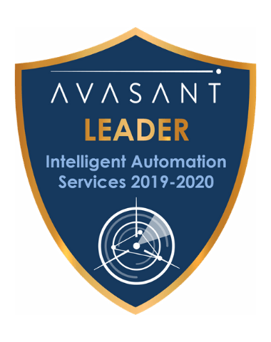 IA Leader badge 1 - Intelligent Automation Services RadarView™ 2019-2020 - HCL