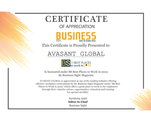Business Sight Avasant Certificate 495x400 - Avasant Research Bytes
