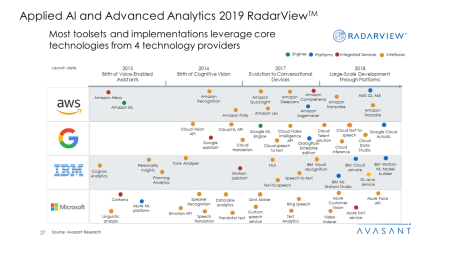 Applied AI and Analytics Services 2019 RadarView™2 - Applied AI and Analytics Services 2019 RadarView™