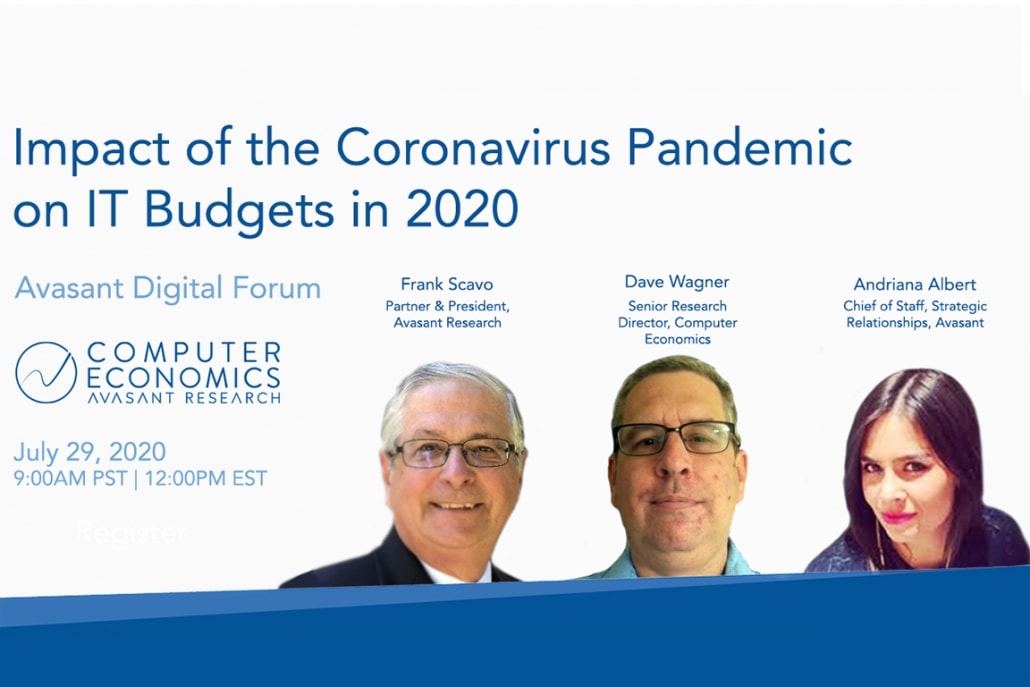 July29 webinar image 1030x687 - Computer Economics: Impact of the Coronavirus Pandemic on IT Budgets in 2020