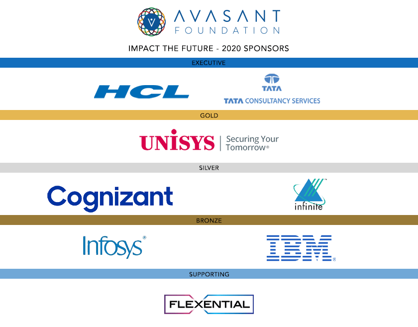 foundation sponsors - Avasant Foundation Presents Gratitude and Cheers: Impact the Future 2020 Events
