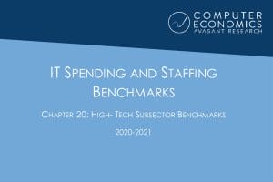 ISS2020 21Chapter20 300x200 - IT Spending and Staffing Benchmarks 2021/2022: Chapter 20: High-Tech Subsector Benchmarks