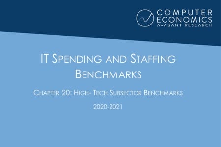 ISS2020 21Chapter20 450x300 - IT Spending and Staffing Benchmarks 2021/2022: Chapter 20: High-Tech Subsector Benchmarks