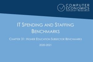ISS2020 21Chapter31 300x200 - IT Spending and Staffing Benchmarks 2020-2021: Chapter 31: Higher Education Subsector Benchmarks