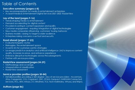 TOC ME 2021 - Media & Entertainment Digital Services 2021-2022 RadarView™