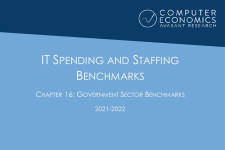 ISSCh16 - IT Spending and Staffing Benchmarks 2021/2022: Chapter 16: Government Sector Benchmarks