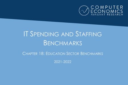 ISSCh18 - IT Spending and Staffing Benchmarks 2021/2022: Chapter 18: Education Sector Benchmarks