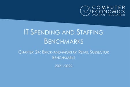 ISSCh24 450x300 - IT Spending and Staffing Benchmarks 2021/2022: Chapter 24: Brick-and-Mortar Retail Subsector Benchmarks