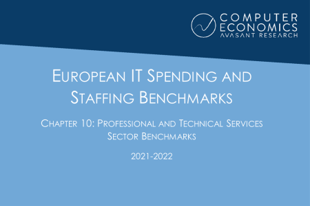 EUISS2021Ch10 - European IT Spending and Staffing Benchmarks 2021/2022: Chapter 10: Professional and Technical Services