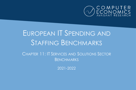 EUISS2021Ch11 450x300 - European IT Spending and Staffing Benchmarks 2021/2022: Chapter 11: IT Services and Solutions