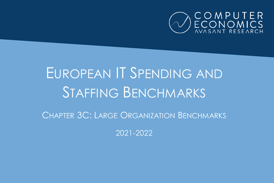 EUISS2021Ch3c - European IT Spending and Staffing Benchmarks 2021/2022: Chapter 3C: Large Organization Benchmarks
