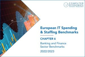 European Product Image 08 300x200 - European IT Spending and Staffing Benchmarks 2022/2023: Chapter 6: Banking and Finance Sector Benchmarks