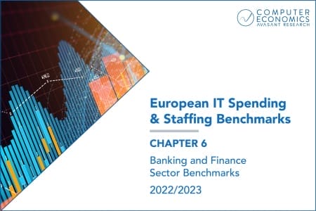 European Product Image 08 scaled 450x300 - European IT Spending and Staffing Benchmarks 2022/2023: Chapter 6: Banking and Finance Sector Benchmarks