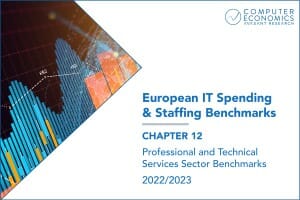 European Product Image 14 300x200 - European IT Spending and Staffing Benchmarks 2022/2023: Chapter 12: Professional and Technical Services Sector Benchmarks