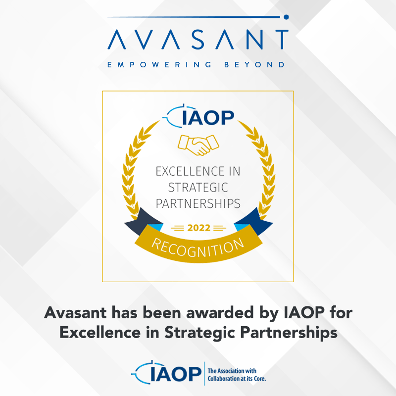 Avasant Awarded for Excellence in Strategic Partnerships by IAOP Image