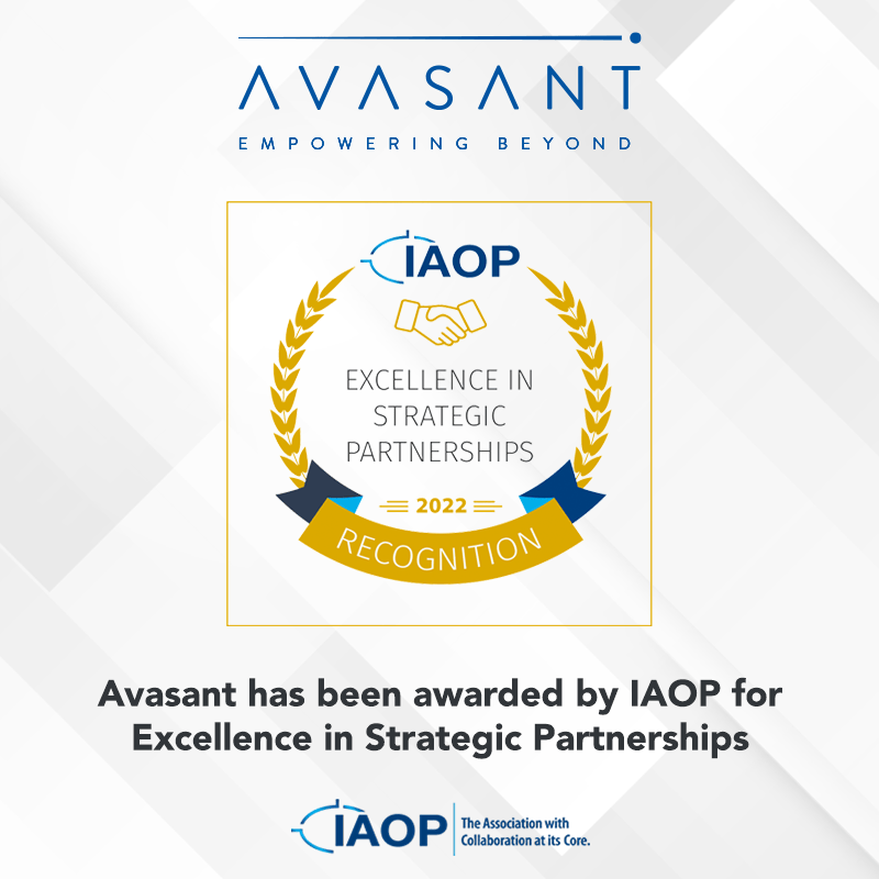 IAOP Award copy - Avasant Awarded for Excellence in Strategic Partnerships by IAOP