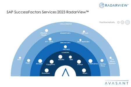 MoneyShot SAP SuccessFactors Services 2023 RadarView - SAP SuccessFactors Services 2023 RadarView™