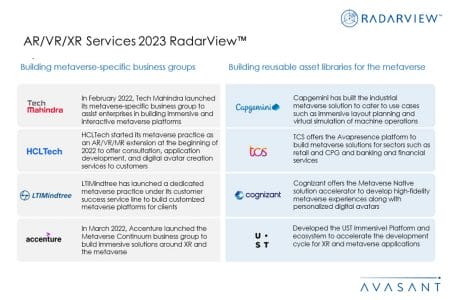 Additional Image2 ARVRXR Services 2023 RadarView - AR/VR/XR Services 2023 RadarView™