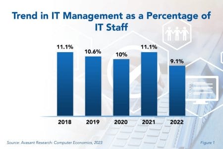 IT Management Staffing  - IT Management and Administration Staffing Ratios 2023
