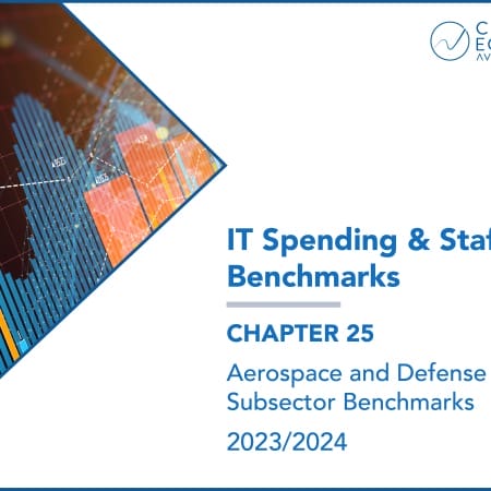 Chapter 28 450x450 - IT Spending and Staffing Benchmarks 2023/2024: Chapter 25: Aerospace and Defense Subsector Benchmarks
