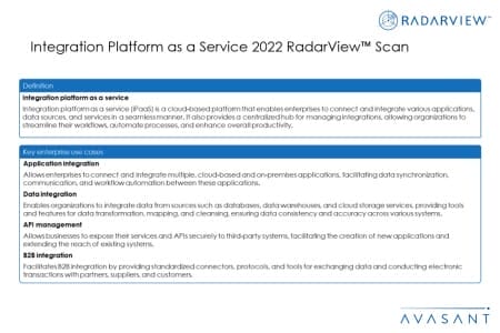 Slide3 450x300 - Integration Platform as a Service 2022 RadarView™ Scan