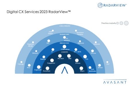 MoneyShot Digital CX Services 2023 RadarView - Digital CX Services 2023 RadarView™