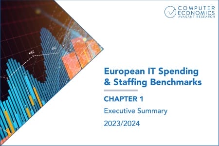 Product image for ISS Euro 01 450x300 - European IT Spending and Staffing Benchmarks 2023/2024: Chapter 1: Executive Summary