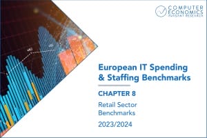 Product image for ISS Euro 10 300x200 - European IT Spending and Staffing Benchmarks 2023/2024: Chapter 8: Retail Sector Benchmarks