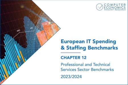 Product image for ISS Euro 14 1 scaled - European IT Spending and Staffing Benchmarks 2023/2024: Chapter 12: Professional and Technical Services Sector Benchmarks