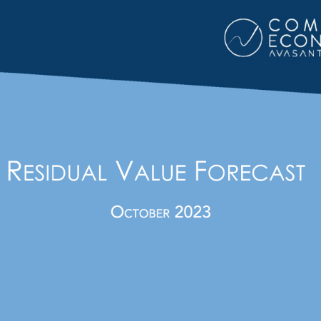 Value Forecast Format October - Residual Value Forecast October 2023