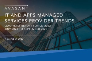 Cover for Apps 2 - IT and Apps Managed Services Provider Trends: Quarterly Report for Q3 2023