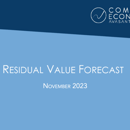 Value Forecast Format November 1 - Residual Value Forecast November 2023
