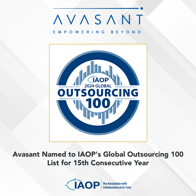 IAOP Award 4 - Avasant Named to IAOP's Global Outsourcing 100 List