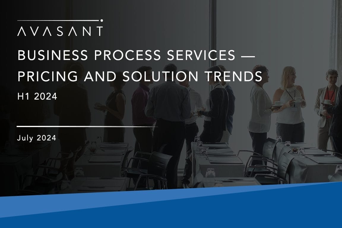 Cover for Apps Pricing and Soultions July 2024 - Business Process Services Pricing and Solution Trends: H1 2024