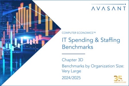 ISS 2024 Product Image Chp 03D 450x300 - IT Spending and Staffing Benchmarks 2024/2025: Chapter 3D: Benchmarks by Organization Size: Very Large