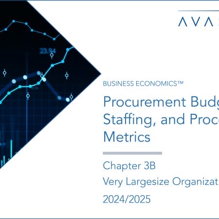 Procurement Budgets Staffing and Process Metrics Chapter 3B 450x450 - Procurement Budgets, Staffing, and Process Metrics 2024/2025: Chapter 3B: Very Largesize Organizations