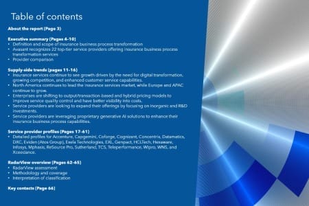 TOC 4 450x300 - Insurance Business Process Transformation 2024 RadarView™