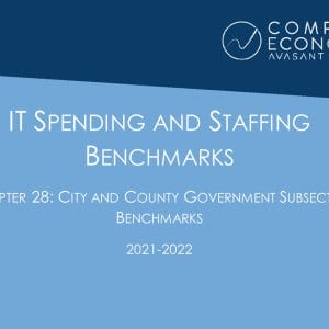 IT Spending and Staffing Benchmarks 2021/2022: Chapter 28: City and County Government Subsector Benchmarks