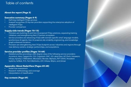 TOC 450x300 - Intelligent ITOps Services 2024–2025 RadarView™